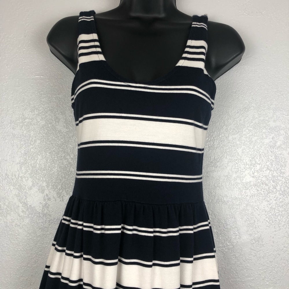 J. CREW navy white striped tank dress Sz XS - Picture 8 of 15